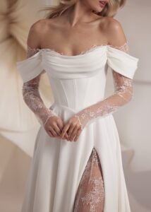 Baccara 2 wedding dress by eva lendel less is more 4