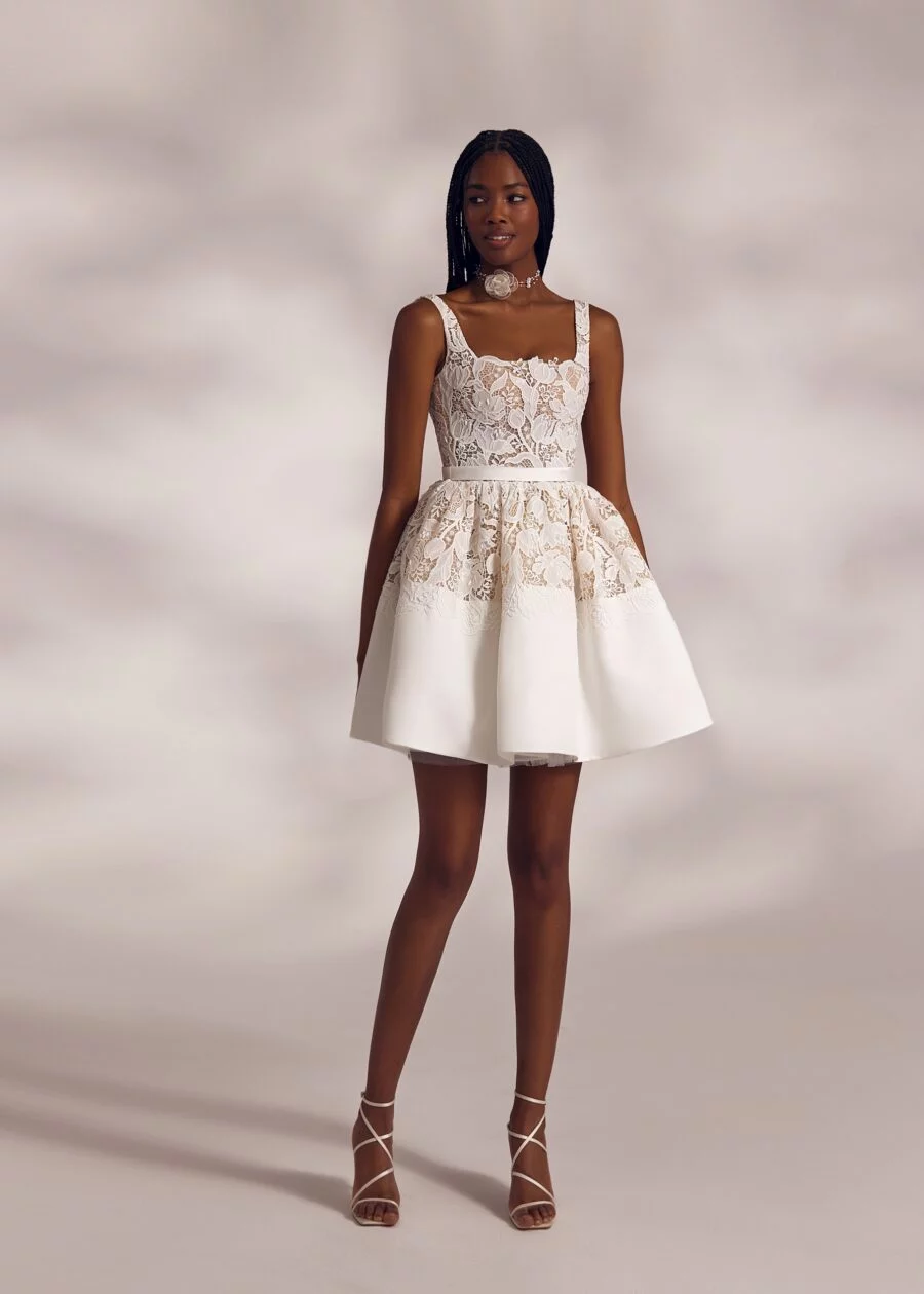 Kristi mini 1 wedding dress by Eva Lendel Less is More 4