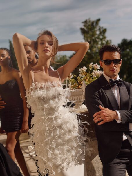 Cascade 1 wedding dress by Eva Lendel from Love Story collection